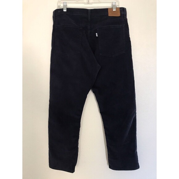 Levis Wedgie Straight Leg Navy Blue Button Fly Corduroy Casual Pants - 32 - Picture 3 of 10